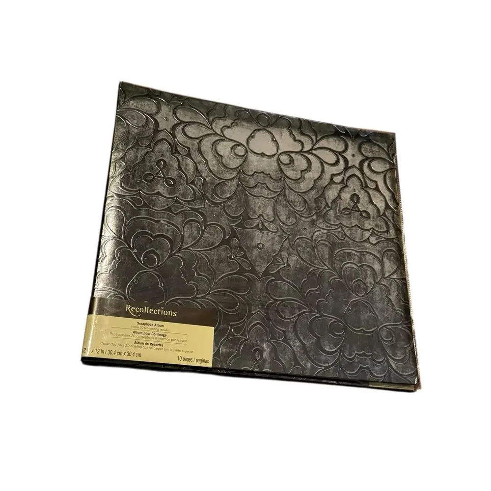Recollections‎ 12x12 Embossed Floral Album Holds 20 Layouts 10 Pages Scrapbook